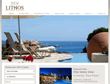 Tablet Screenshot of cypruslithosholidayvillas.com